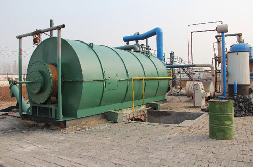 10t low price waste plastic to oil plant