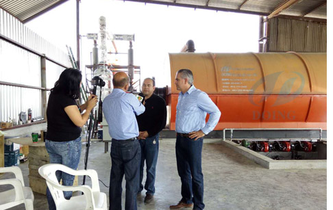The latest waste tire pyrolysis plant installed in Mexico and reported by local news