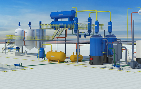 Waste oil to diesel plant demo waste oil to diesel process