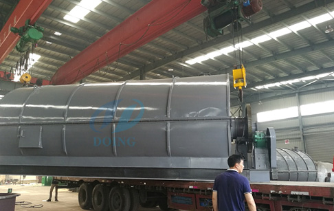 10T/D waste tyre pyrolysis plant delivered to Philippines