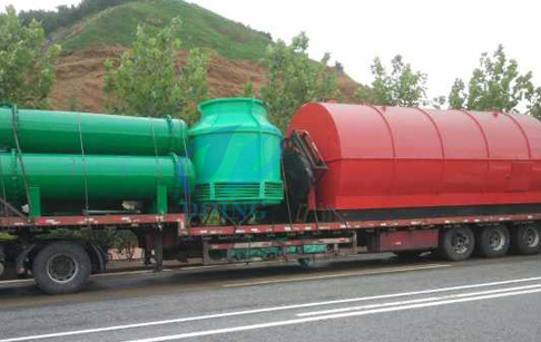 Two sets 10T waste tyre Pyrolysis plant for Egypt customer finished delivery 
