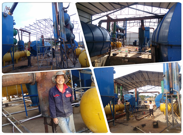 Yunnan waste tire pyrolysis plant