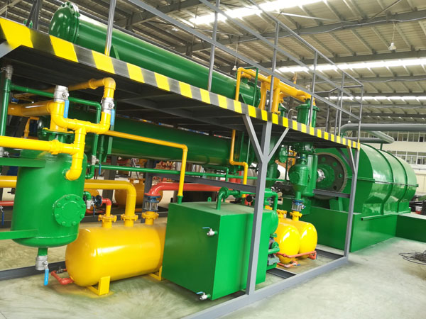 How does our pyrolysis plant avoid environmental pollution?