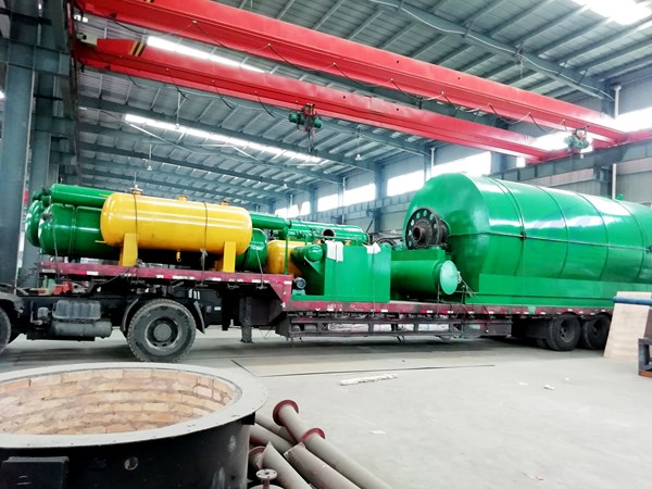 waste tyre to oil pyrolysis plant delivered to heilongjiang china