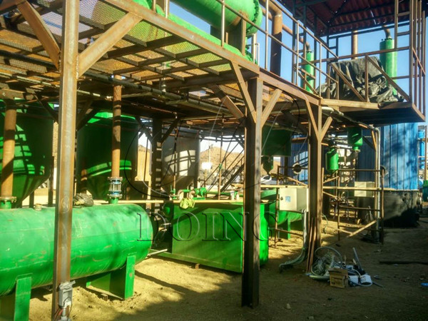 waste oil to diesel distillation plant