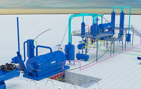 How does waste plastic pyrolysis plant work ?