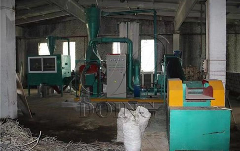 Scrap copper wire granulator machine successfully installed in Russia