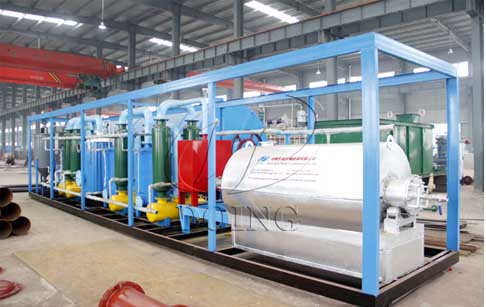 Small scale waste tyre pyrolysis equipment