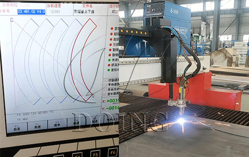 Plasma cutting machine introduced to improve the DOING machines' quality