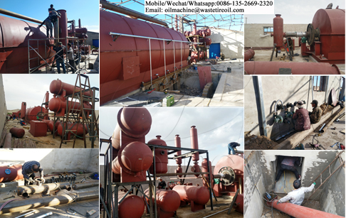 Two sets of 10T/day waste tire pyrolysis machine project in Inner Mongolia, China