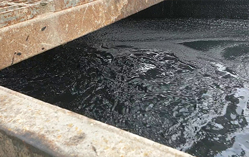 What is the oily sludge that can be processed by pyrolysis plant?
