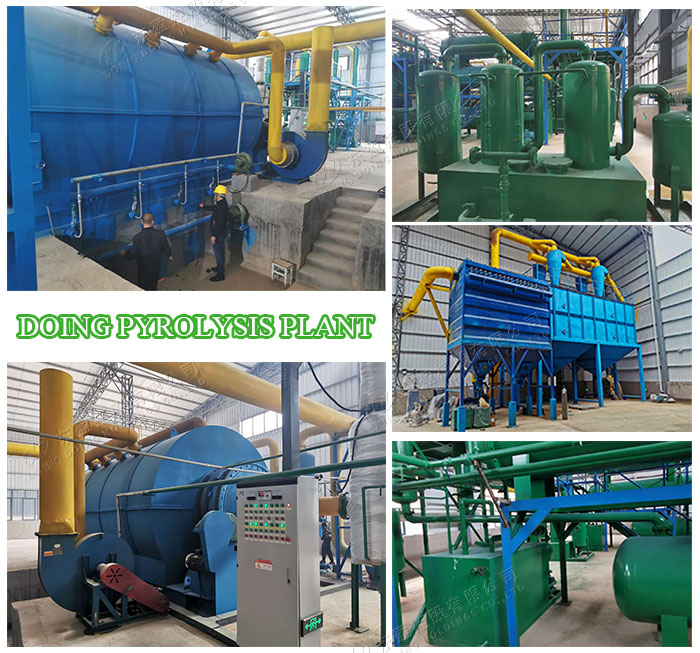 waste tire pyrolysis oil plant