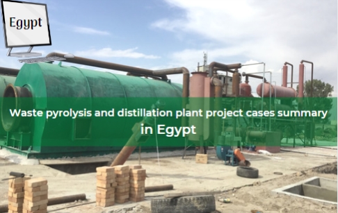 Waste pyrolysis and distillation plant projects installed by DOING in Egypt