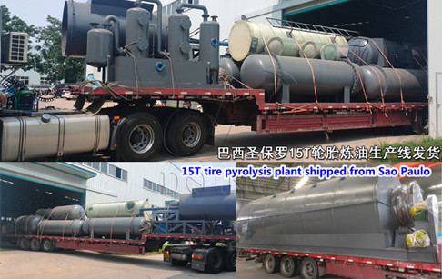 15TPD waste tires recycling plant was delivered to Sao Paulo, Brazil from Doing company