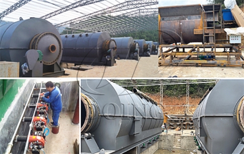 6 sets of 20TPD aluminum plastic pyrolysis plant are being installed in Fujian, China