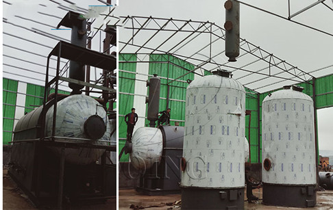 Papua New Guinea customer purchased a set of 10TPD waste oil dehydration machine from Doing company
