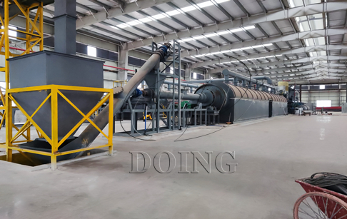 New design full-continuous waste tyre pyrolysis plant running video