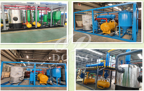 Philippine customer purchased one set of 3TPD Plastic/tyre pyrolysis oil refinery to diesel plant from DOING company!