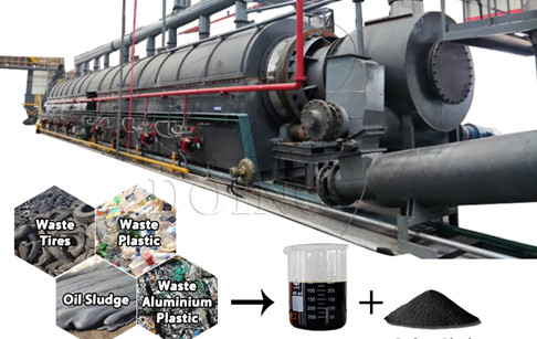 50TPD  continuous waste tire pyrolysis plant was delivered to Brazil from DOING Factory