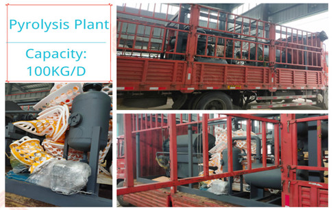 The small skid-mounted 100KG/D pyrolysis plant ordered by the Mexican customer has been delivered
