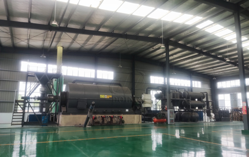15TPD Semi-continuous waste oil sludge pyrolysis plant installed in Hubei, China!