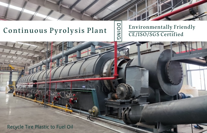 fully continuous waste tyre pyrolysis equipment