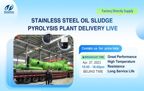 DOING pyrolysis plant manufacturing factory tour live