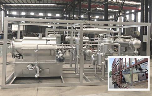 Small scale 100KG skid-mounted pyrolysis plant delivered to Kazakhstan