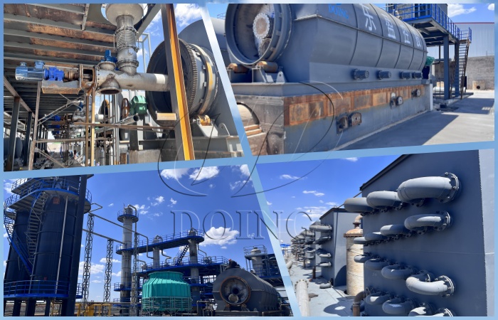 Oil sludge treatment pyrolysis plant