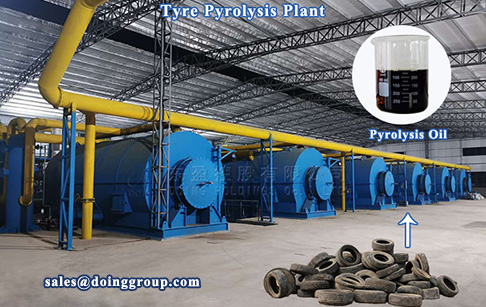 Brazilian customer ordered a 15TPD tyre pyrolysis plant from DOING Company