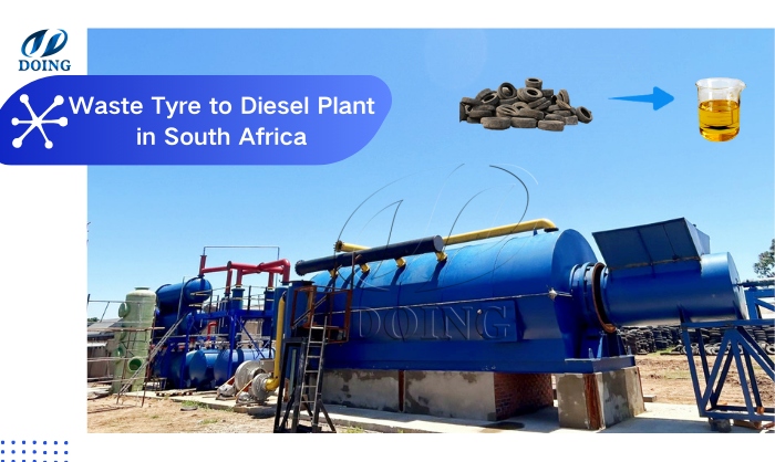 waste tire pyrolysis plant in South Africa