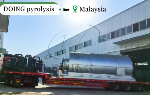 DOING 2 sets of semi-continuous oil sludge pyrolysis equipment shipped to Malaysia
