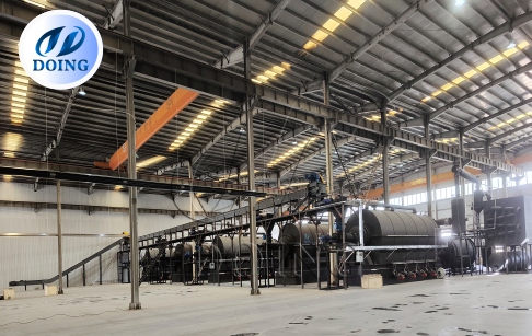 5 sets of DY-15Ton semi-continuous plastic pyrolysis plants installed in China