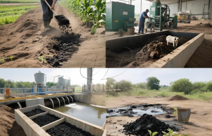 animal manure carbonization equipment