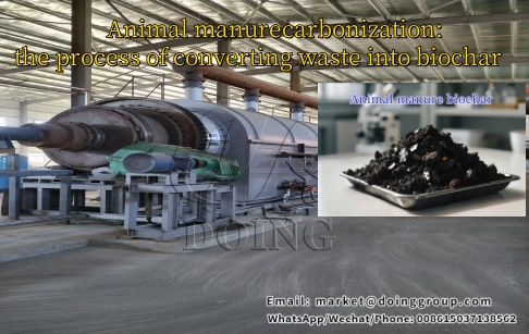 Animal manure carbonization: the process of converting waste into biochar