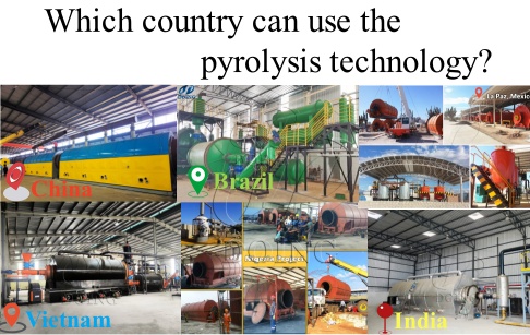 Which country can use the pyrolysis technology?