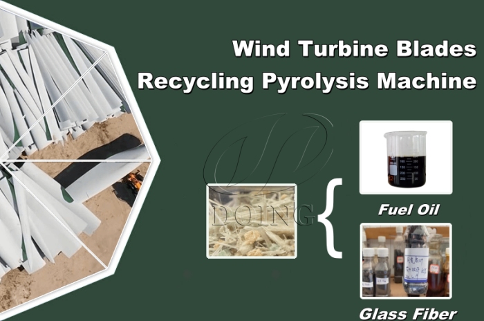 wind turbine blades pyrolysis recycling machine