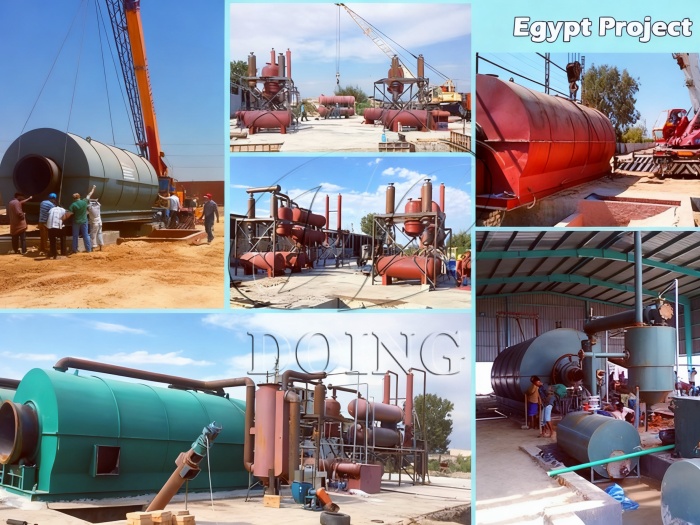 pyrolysis distillation plant in Egypt