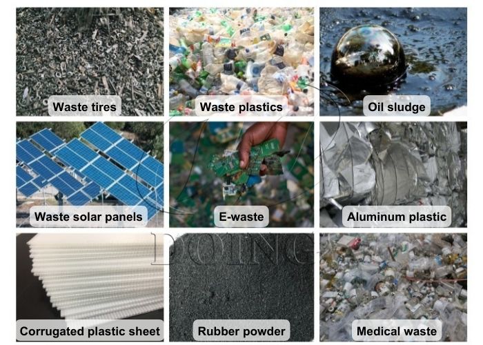DOING pyrolysis unit raw materials DOING batch tire pyrolysis unit