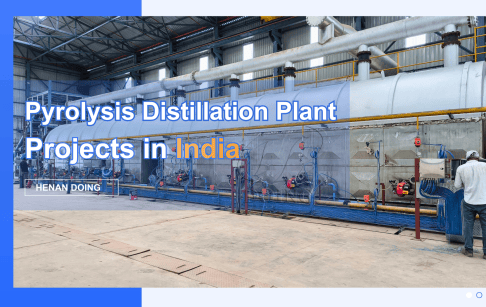 Waste pyrolysis and distillation plant projects installed by DOING in India