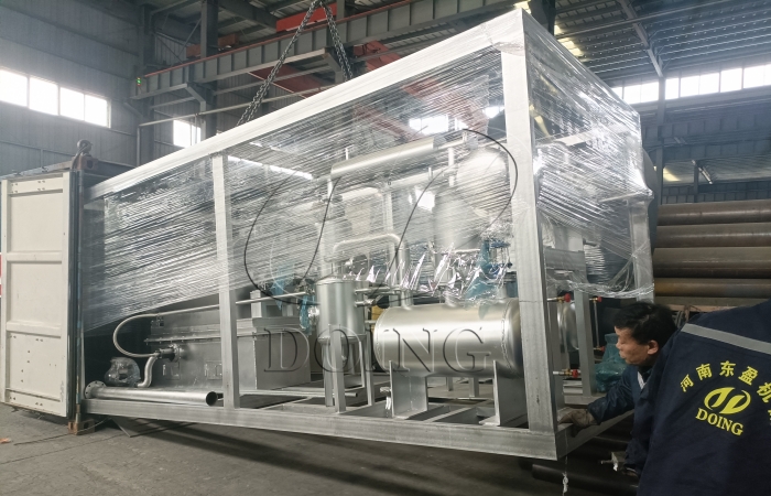 India 100kg frame type plastic pyrolysis test machine DOING frame type pyrolysis machine
