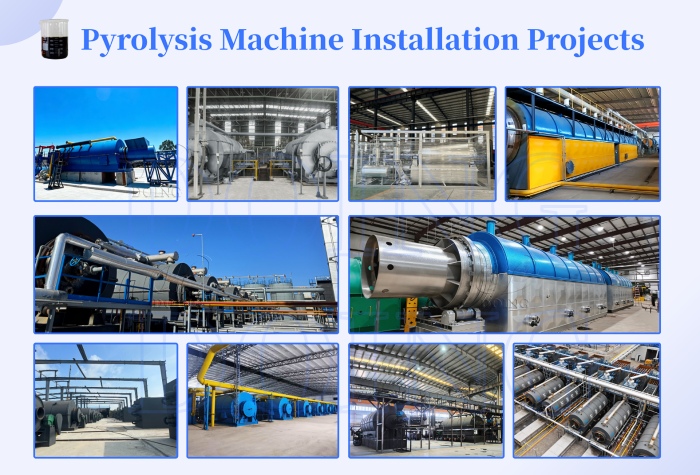 DOING ECO pyrolysis plant global cases DOING ECO tyre pyrolysis plant
