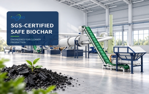 SGS Certified Safe Biochar Production of DOING Biomass Carbonization Machine