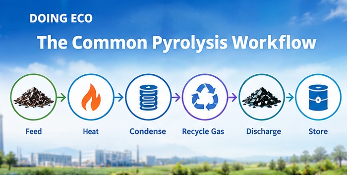 Waste pyrolysis plant