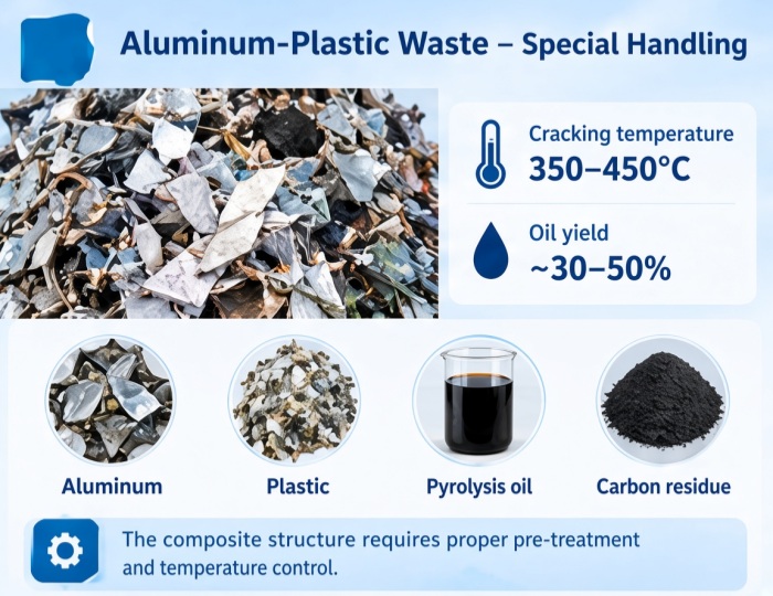 Aluminum plastic pyrolysis plant
