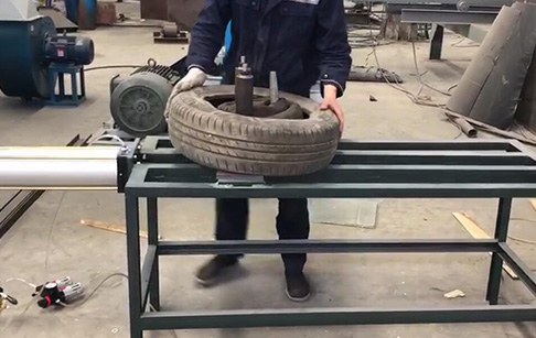 Used Tyre Doubler Tripler Packing Machine