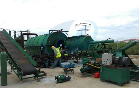  waste tire pyrolysis machine