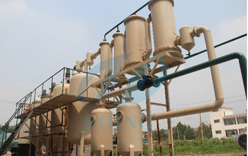 waste oil refining to diesel fuel machine