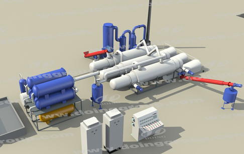 tyre pyrolysis plant