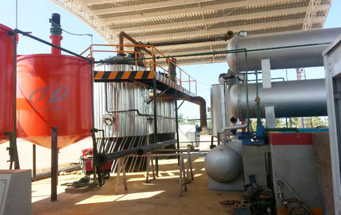 waste oil refining plant